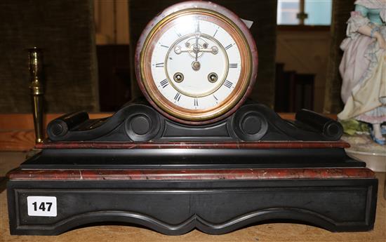 Marble mantel clock